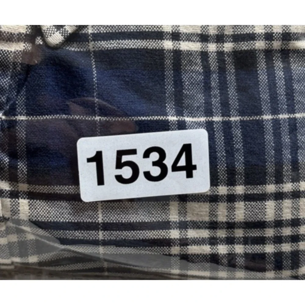 Polo Ralph Lauren Shirt Men's Large Blue Plaid Long Sleeve VTG Y2K Made In USA